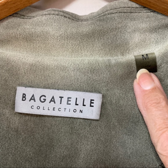 Bagatelle Faux Suede Garment Asymmetrical Jacket M - Picture 6 of 8